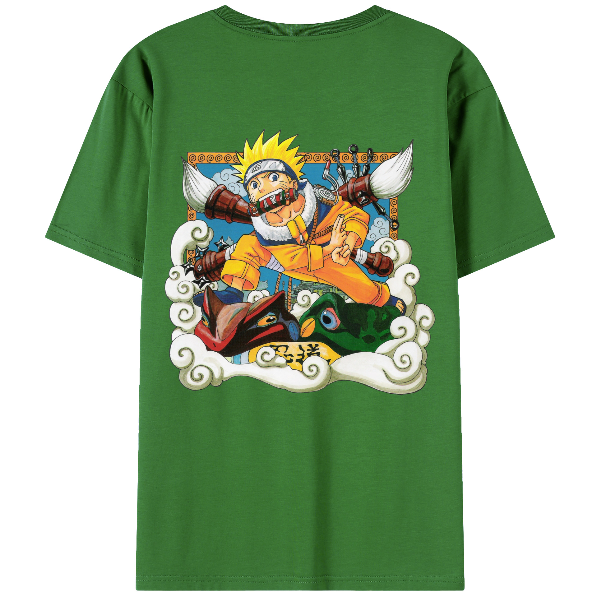 （画像用） NARUTO -ナルト- うずまき ナルト Uzumaki Naruto レディース半袖Tシャツ(バックプリント)